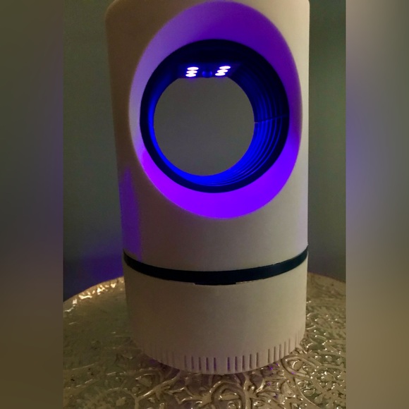 USB Mini Electric Bug Trapper Zapper Light & Fan Mobile Insect Trap Remove base - Picture 3 of 13